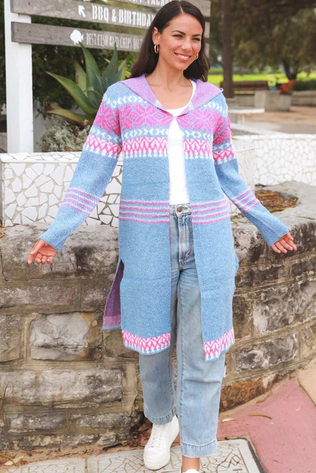  ISABELLA | TABITHA HOODIE KNIT CARDIGAN | Bohemian Love Runway