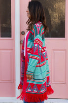  ISABELLA | BOBBIE KNIT CARDIGAN PINK FRINGE | Bohemian Love Runway