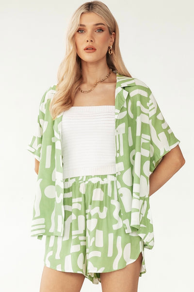WHITE CLOSET | COCO SHIRT + SHORT SET | Bohemian Love Runway