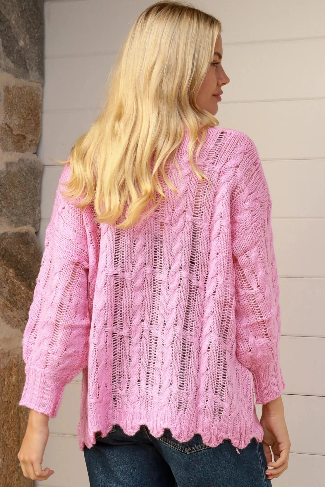  CHARLOTTE THE LABEL | LUELLA KNIT SWEATER PINK | Bohemian Love Runway