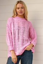  CHARLOTTE THE LABEL | LUELLA KNIT SWEATER PINK | Bohemian Love Runway