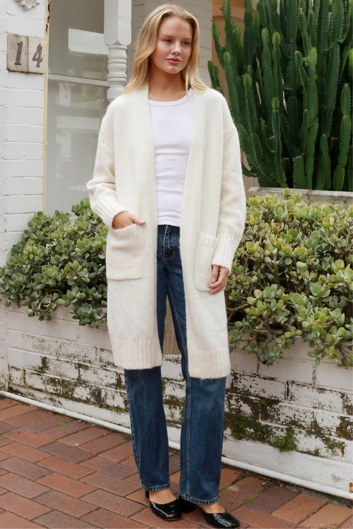  AVAMIA | HAZEL KNIT CARDIGAN CREAM | Bohemian Love Runway