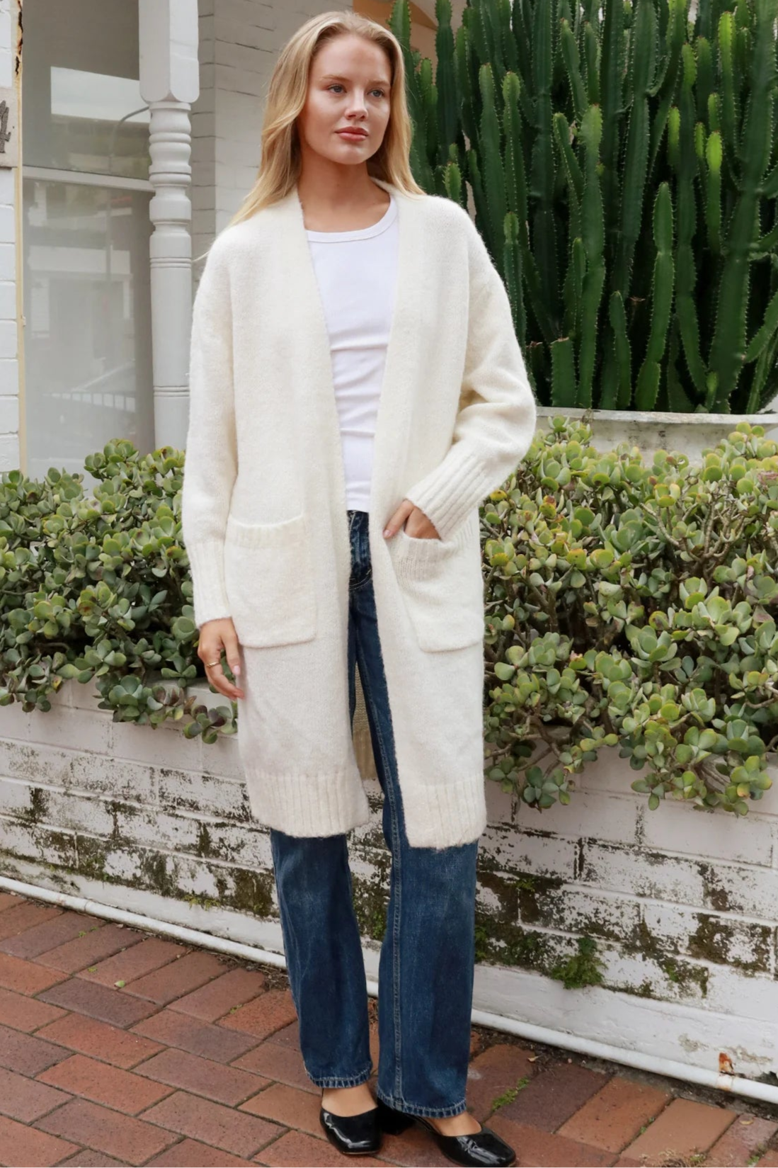  AVAMIA | HAZEL KNIT CARDIGAN CREAM | Bohemian Love Runway