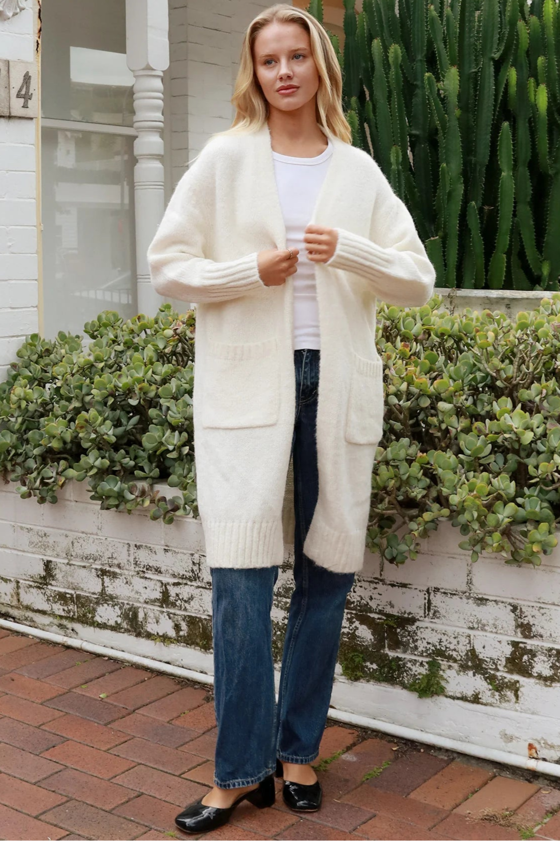  AVAMIA | HAZEL KNIT CARDIGAN CREAM | Bohemian Love Runway