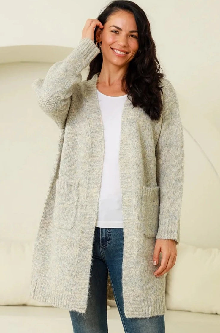  AVAMIA | JAMIE KNIT CARDIGAN MARLE | Bohemian Love Runway