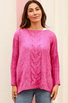  AVA & MIA | POZY KNIT JUMPER PINK | Bohemian Love Runway