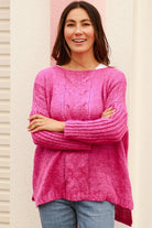  AVA & MIA | POZY KNIT JUMPER PINK | Bohemian Love Runway