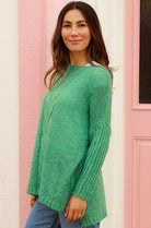  AVA & MIA | INDIE KNIT JUMPER JADE | Bohemian Love Runway