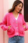 AVA & MIA | VIOLET KNIT CARDIGAN PINK | Bohemian Love Runway