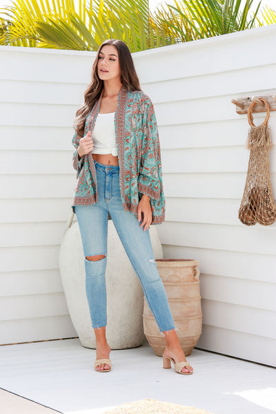 SANCTUM THE LABEL | JADE IDOL KIMONO | Bohemian Love Runway