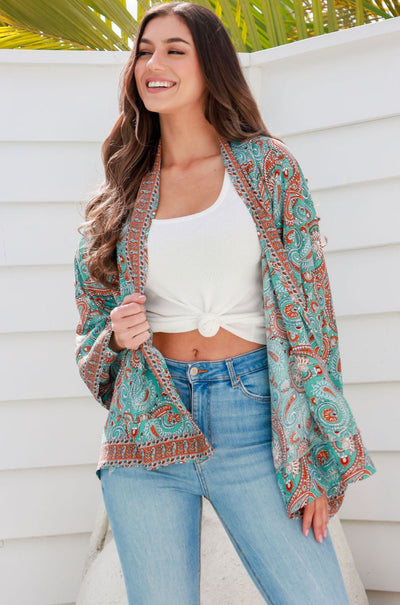 SANCTUM THE LABEL | JADE IDOL KIMONO | Bohemian Love Runway