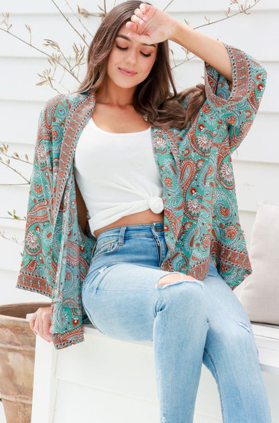 SANCTUM THE LABEL | JADE IDOL KIMONO | Bohemian Love Runway