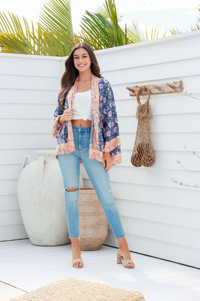 SANCTUM THE LABEL | GOLDEN SHRINE KIMONO | Bohemian Love Runway