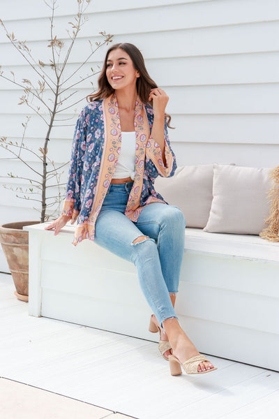 SANCTUM THE LABEL | GOLDEN SHRINE KIMONO | Bohemian Love Runway