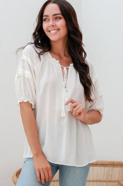 SANCTUM THE LABEL | WHITE LOTUS BLOUSE | Bohemian Love Runway