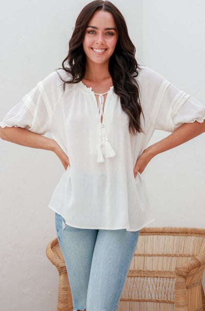 SANCTUM THE LABEL | WHITE LOTUS BLOUSE | Bohemian Love Runway