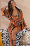 INTO THE SUNSET | THE EVA SHORT KIMONO IN CINNAMON | Bohemian Love Runway