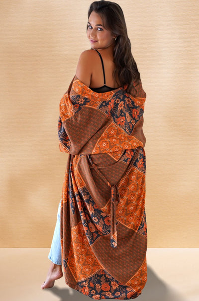 INTO THE SUNSET | THE GISELE KIMONO IN CINNAMON | Bohemian Love Runway