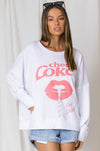 LOVE LILY | WHITE Very Cherry Sweat | Bohemian Love Runway