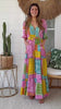 Video of woman twirling in Amour Patchwork Paisley Maxi Dress with romantic boho print - Bohemian Love Runway 