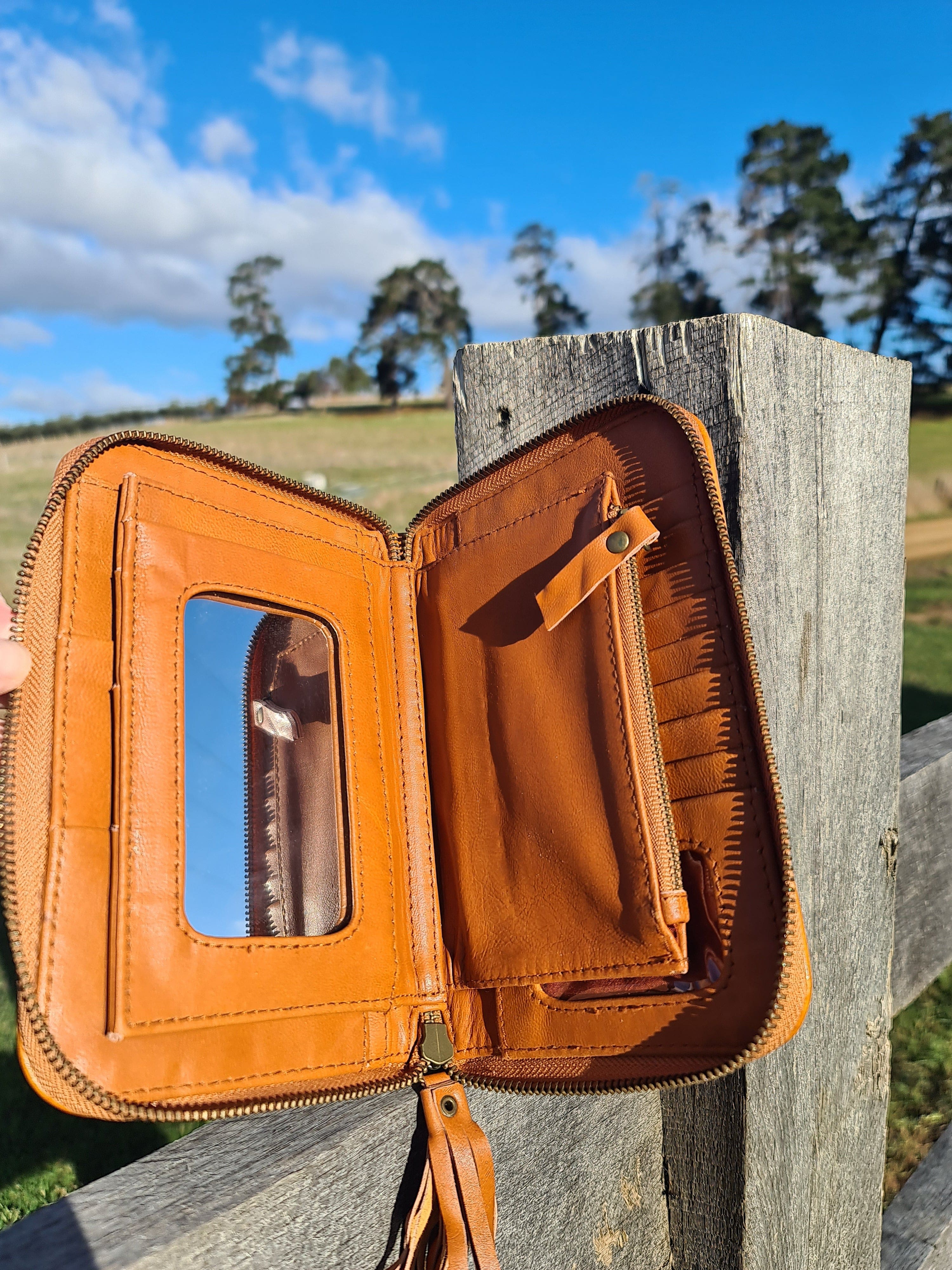  CELESTIAL GYPSY | BUTTERFLY WALLET TAN | Bohemian Love Runway