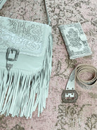  HOUSE OF SKYE | DESERT ROSE LEATHER BELT VINTAGE WHITE | Bohemian Love Runway