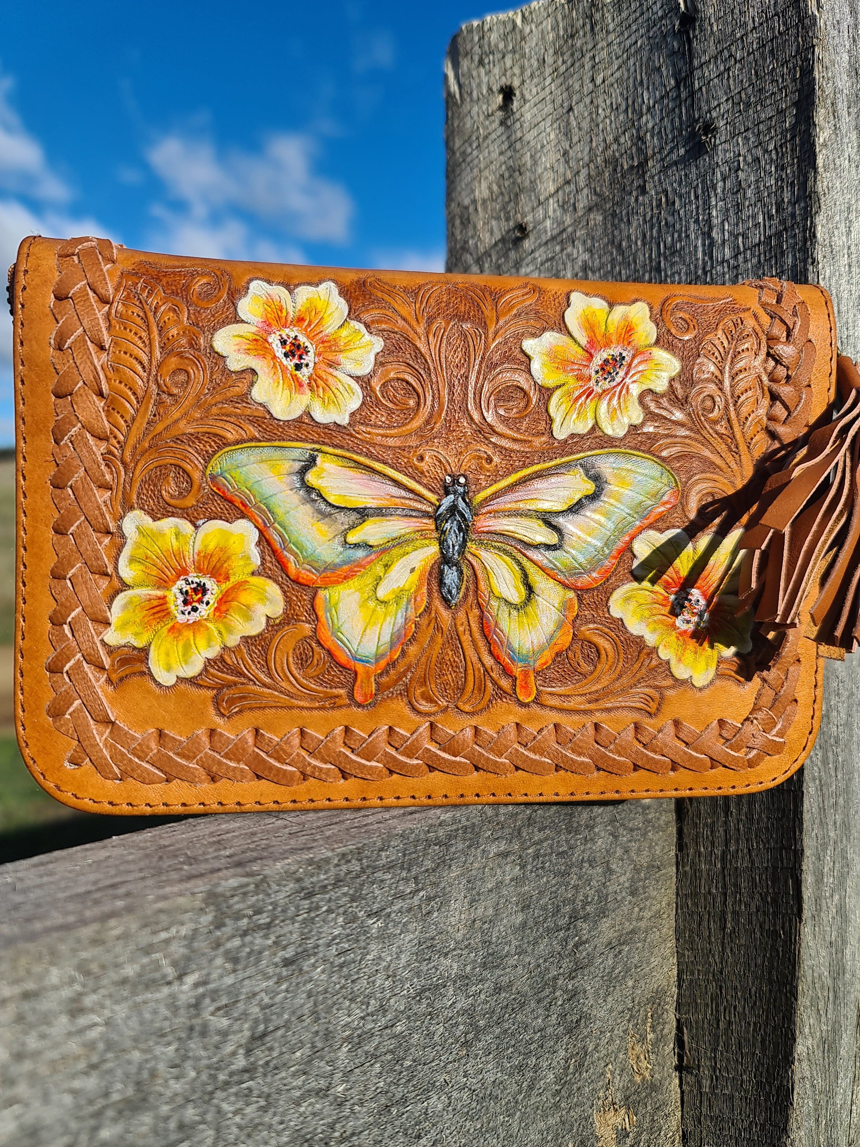  CELESTIAL GYPSY | BUTTERFLY WALLET TAN | Bohemian Love Runway