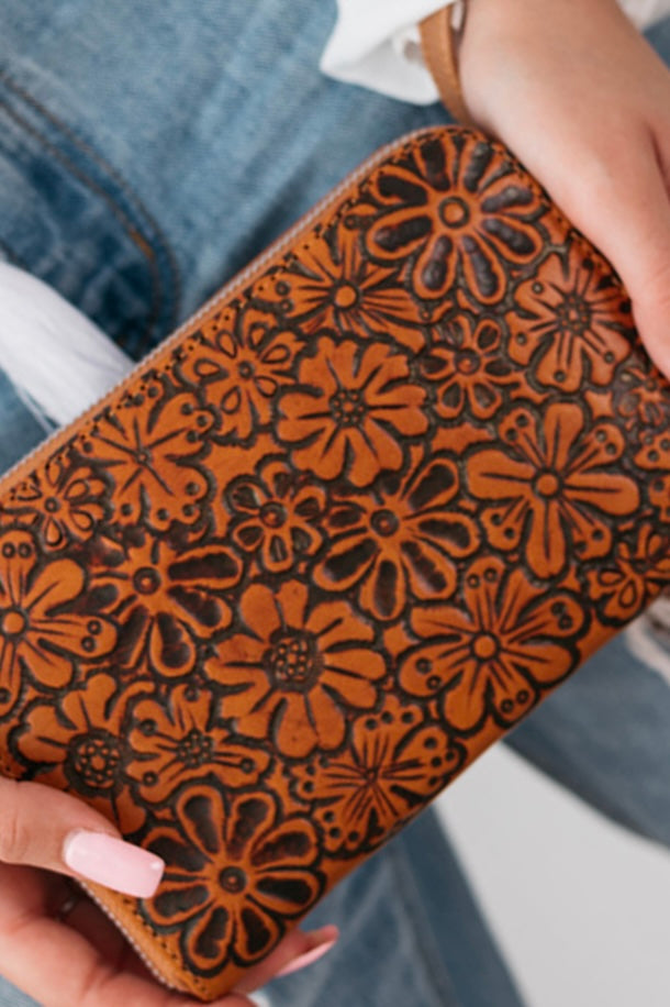  SHOE SHU | RETRO POPPY ZIP ROUND WALLET | Bohemian Love Runway