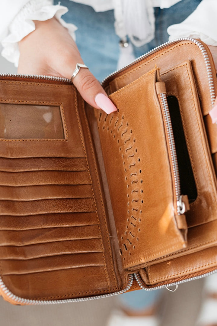 SHOE SHU | RETRO POPPY ZIP ROUND WALLET | Bohemian Love Runway