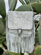  HOUSE OF SKYE | DESERT ROSE FRINGE BAG VINTAGE WHITE | Bohemian Love Runway
