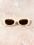  ANGELS WHISPER | RUBY RETRO OVAL FRAME SUNGLASSES CAMEL | Bohemian Love Runway