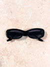 ANGELS WHISPER | RUBY RETRO OVAL FRAME SUNGLASSES BLACK | Bohemian Love Runway