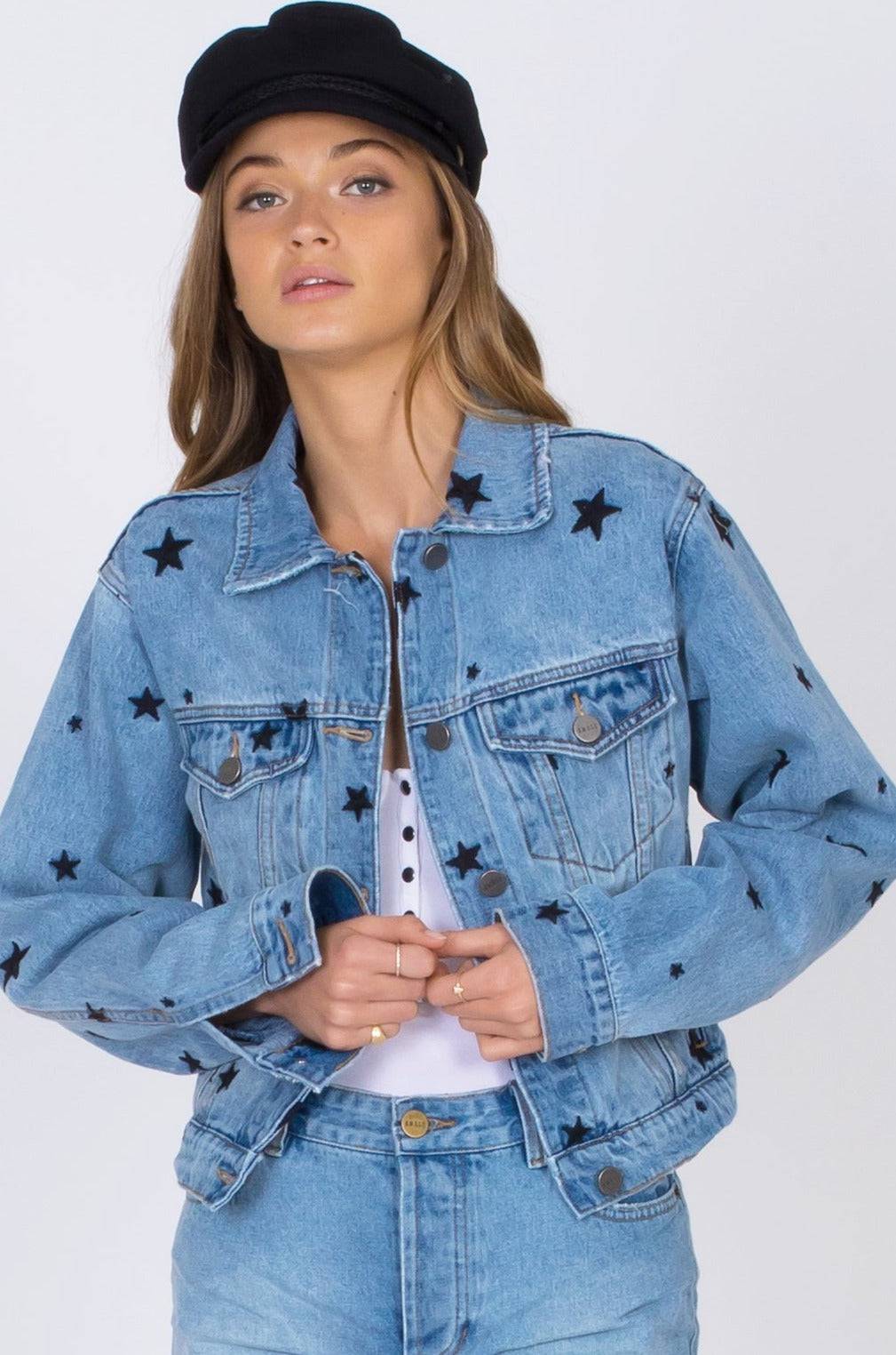  AMUSE SOCIETY | DAY TRIP DENIM JACKET | Bohemian Love Runway