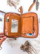  MAHIYA | BLOOM WALLET TAN | Bohemian Love Runway