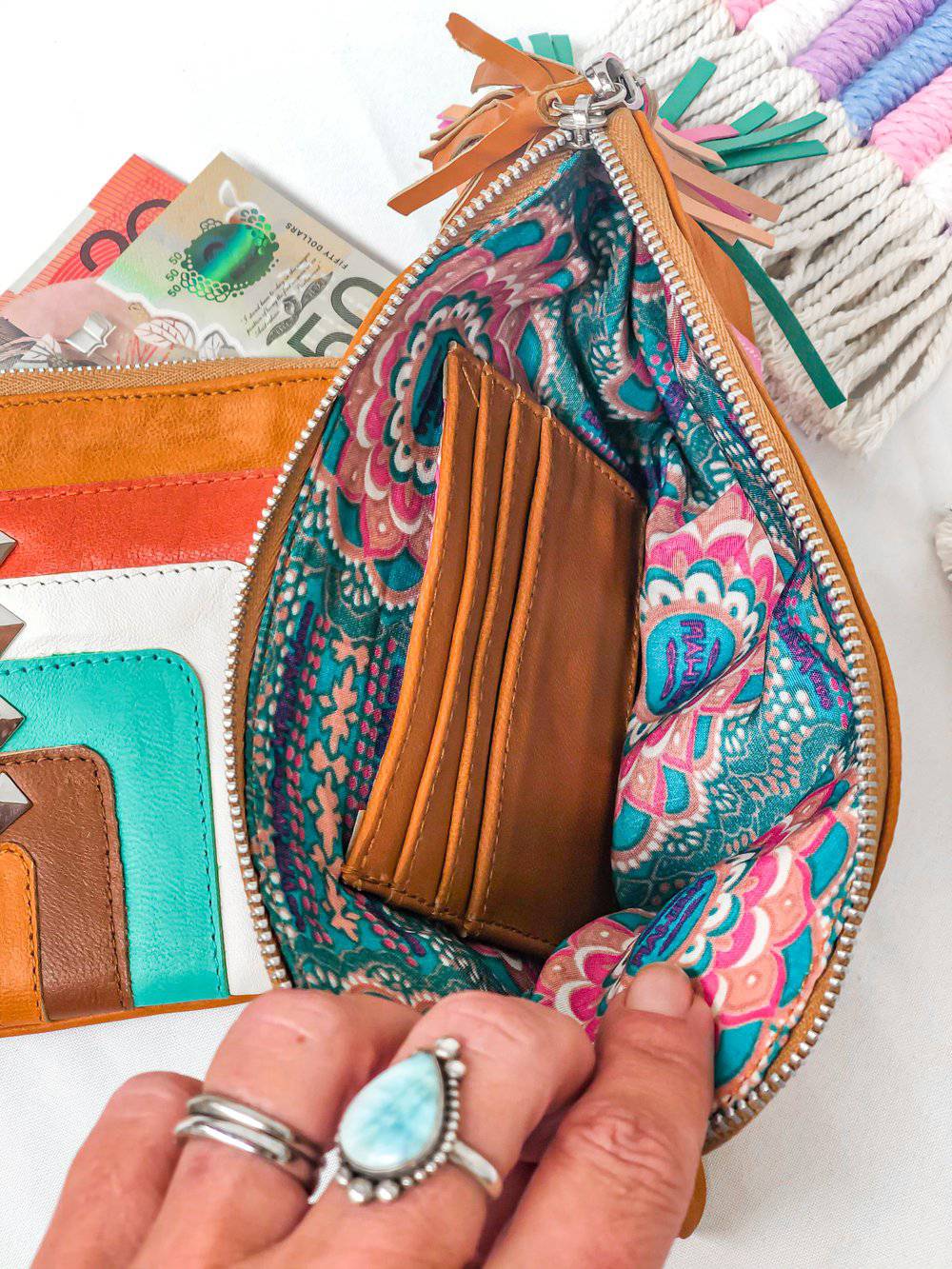  MAHIYA | TIKI RAINBOW COIN PURSE | Bohemian Love Runway