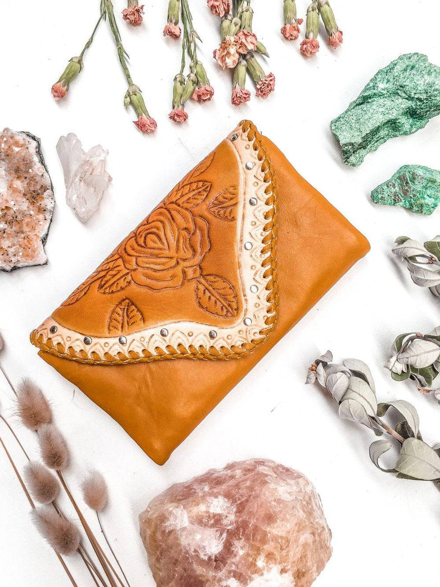 BOHO LEATHER WALLET | MAHIYA PRIMROSE WALLET | @ BOHEMIAN LOVE RUNWAY