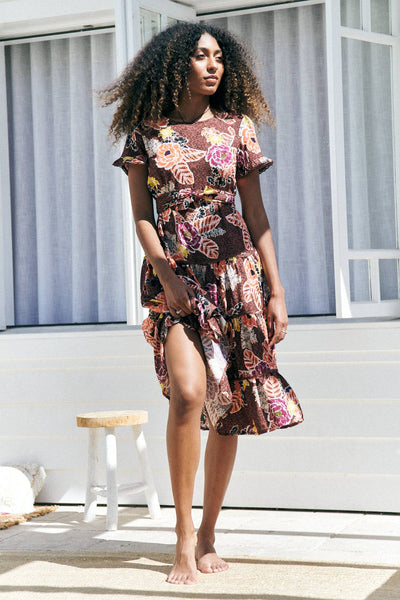 JAASE | VANCE JOSELYN MIDI DRESS | Bohemian Love Runway