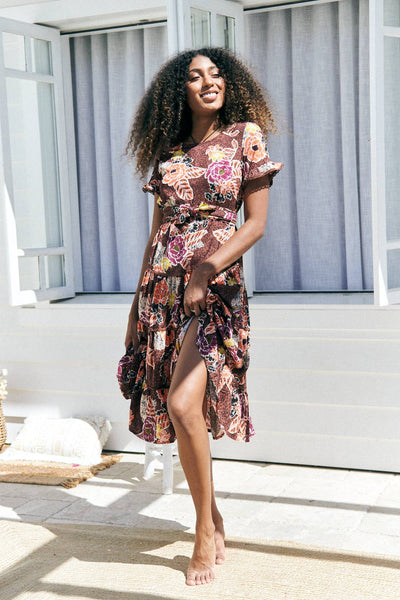 JAASE | VANCE JOSELYN MIDI DRESS | Bohemian Love Runway