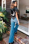 HOUSE OF SKYE | LUNA MOON SEQUIN TOP MIDNIGHT BLACK | Bohemian Love Runway