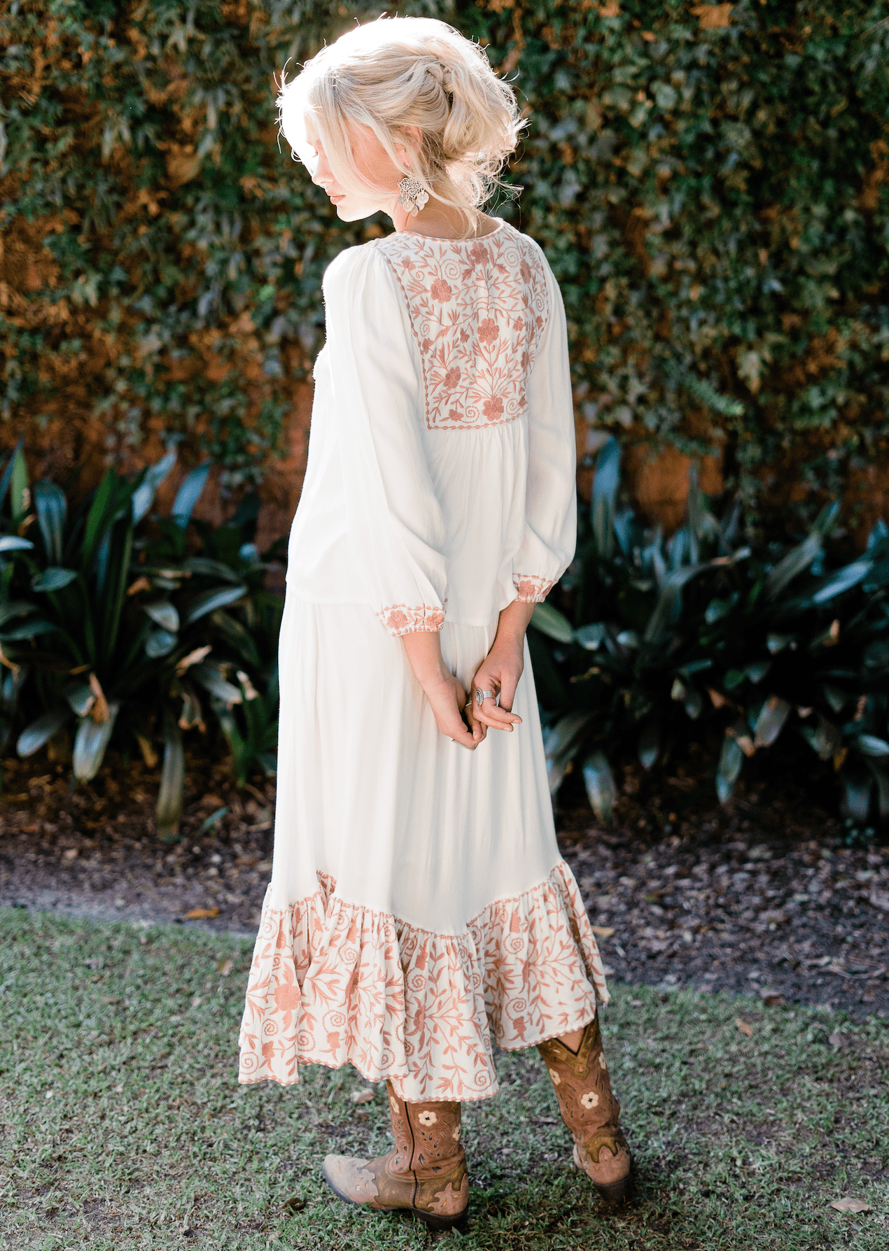  HOUSE OF SKYE | MEADOW ROSE MAXI SKIRT LILY WHITE | Bohemian Love Runway