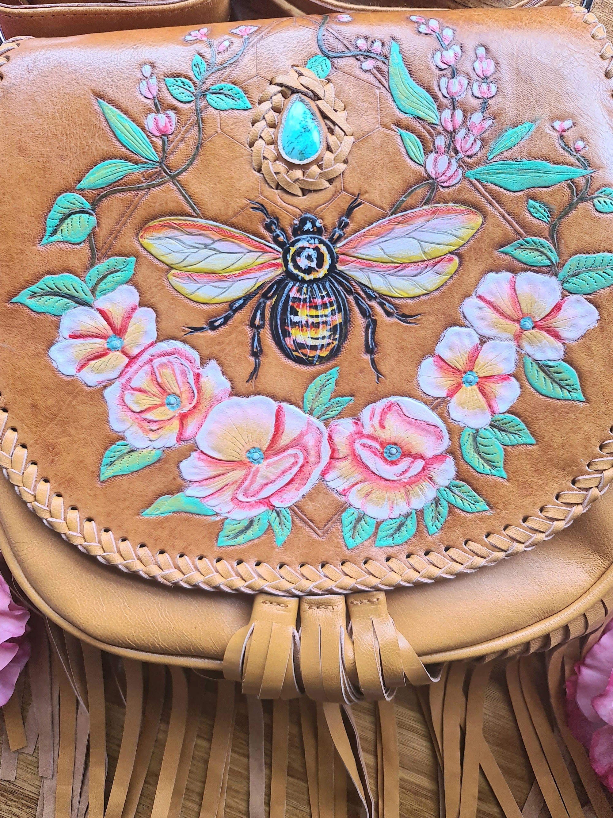 Bumble Bee Canvas Bucket Bag - Buzz by Kathryn Callaghan by Kathryn  Callaghan