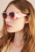  ANGELS WHISPER | LOU OVERSIZED CAT EYE SUNGLASSES PINK | Bohemian Love Runway