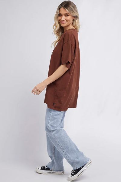 ALL ABOUT EVE | LOVE MORE TEE CHOCOLATE | Bohemian Love Runway