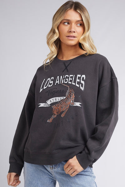 ALL ABOUT EVE | LA TIGERS CREW SWEATER | Bohemian Love Runway