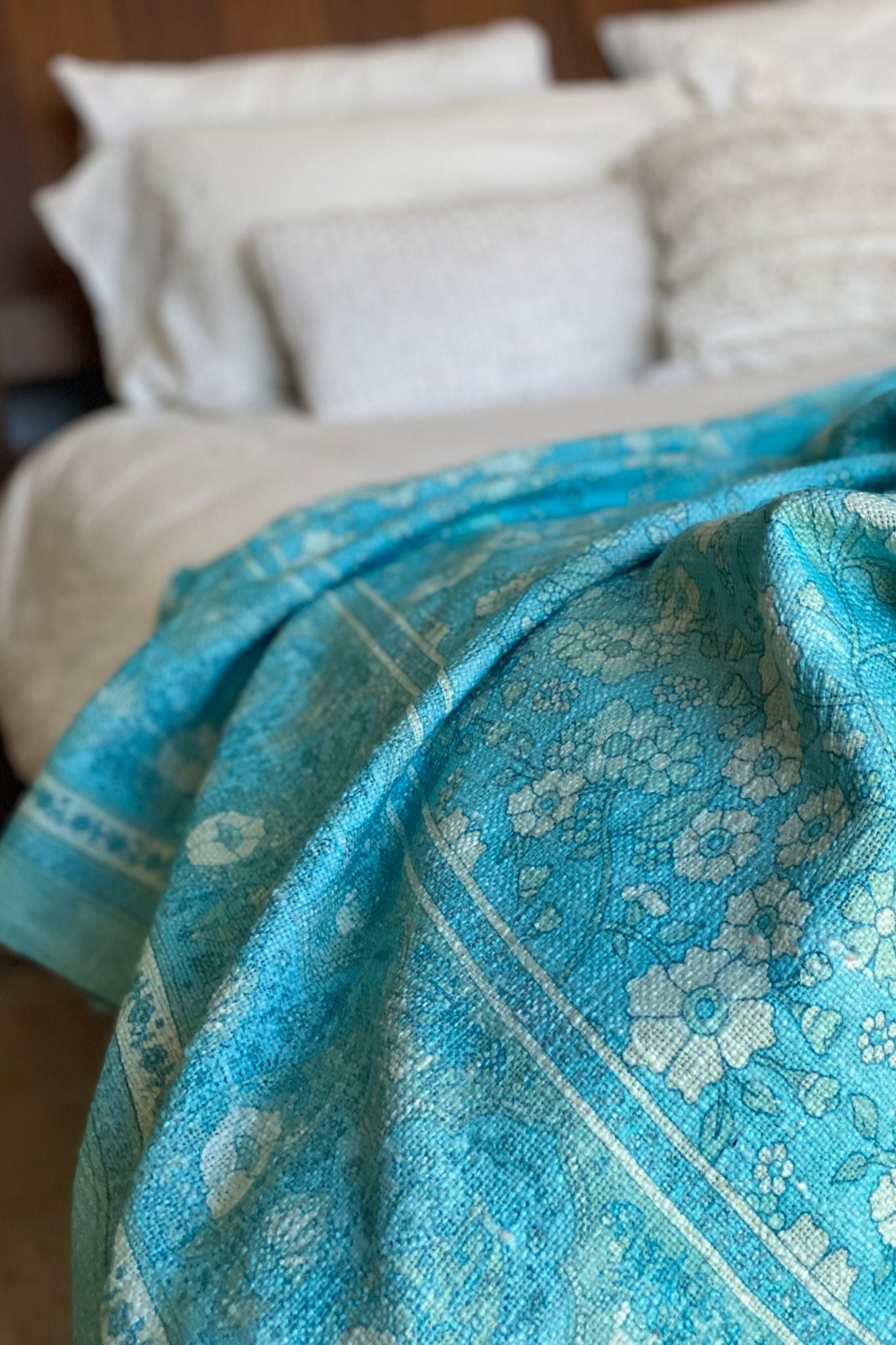  HOUSE OF SKYE | WOODSTOCK THROW BLUEBIRD | Bohemian Love Runway