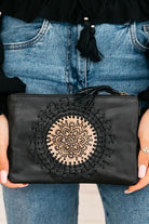  SHOE SHU | ALOHA TASSEL CLUTCH VINTAGE BLACK | Bohemian Love Runway