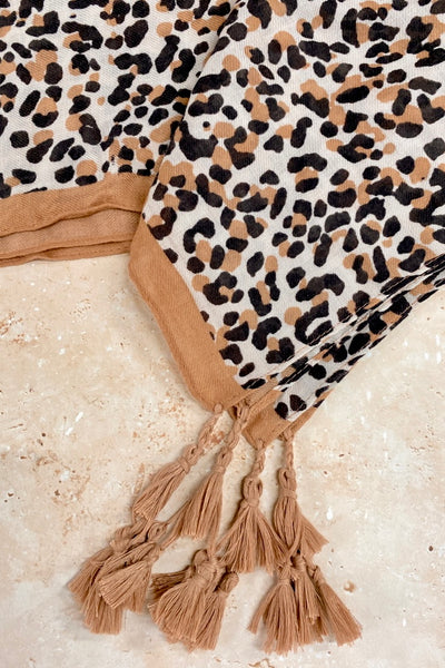 ANGELS WHISPER | AVERY LEOPARD LIGHTWEIGHT SCARF | Bohemian Love Runway