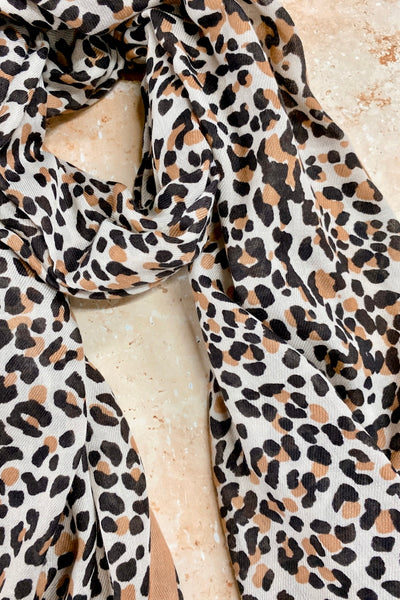 ANGELS WHISPER | AVERY LEOPARD LIGHTWEIGHT SCARF | Bohemian Love Runway