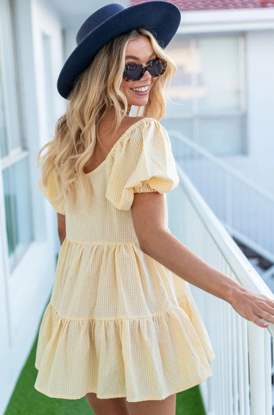  BAREFOOT BLONDE | ELLA PUFF SLEEVE MINI DRESS | Bohemian Love Runway