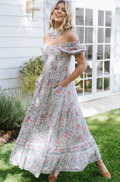 HOUSE OF SKYE | DAISY BELLE MAXI DRESS WANDERING VIOLET | Bohemian Love Runway